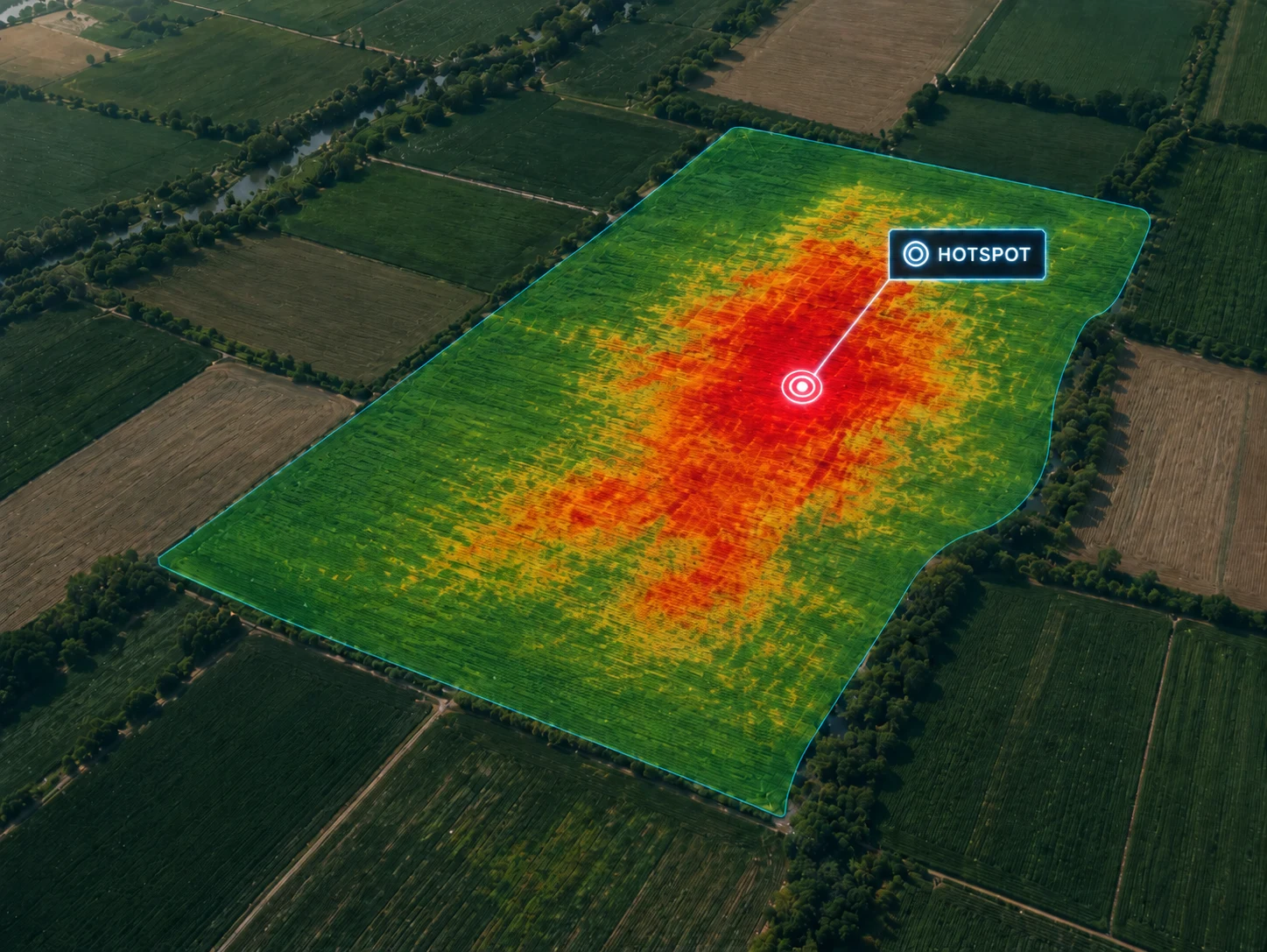 Hotspots виділяє критичні ділянки поля для першочергової перевірки